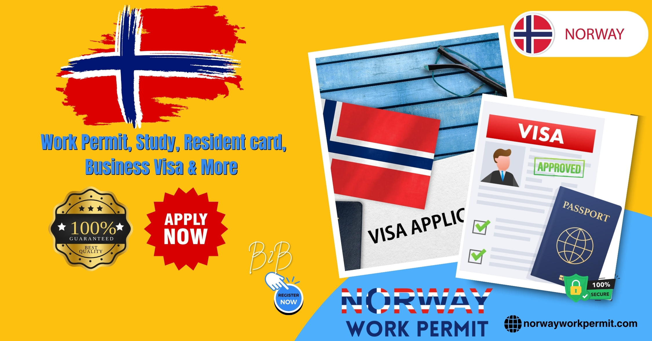 Norway Work Permit Visa and Business Resident Visa Requirements for Algerian Citizens